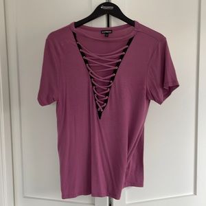 Express Criss Cross Tee